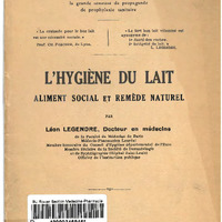 L'hygiène du lait, aliment social et remède naturel